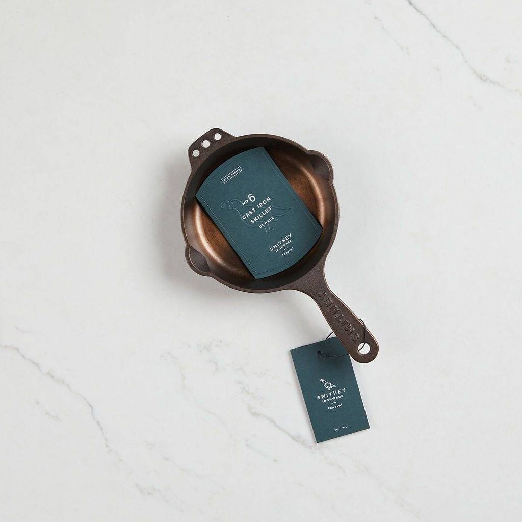 Smithey Mini Cast Iron Skillet for Single Servings, Toasting