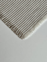 Linen Napkin | White + Natural Stripes - Stone Hollow Farmstead