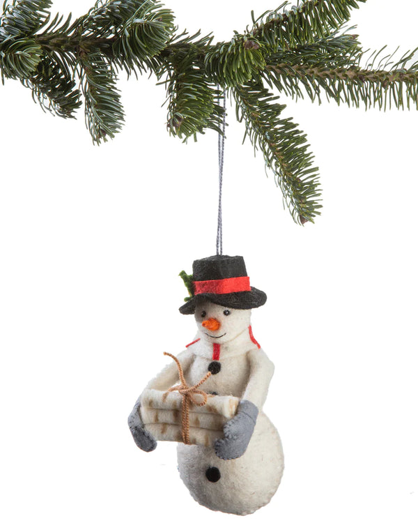 Snowman | Holiday Ornament - Stone Hollow Farmstead