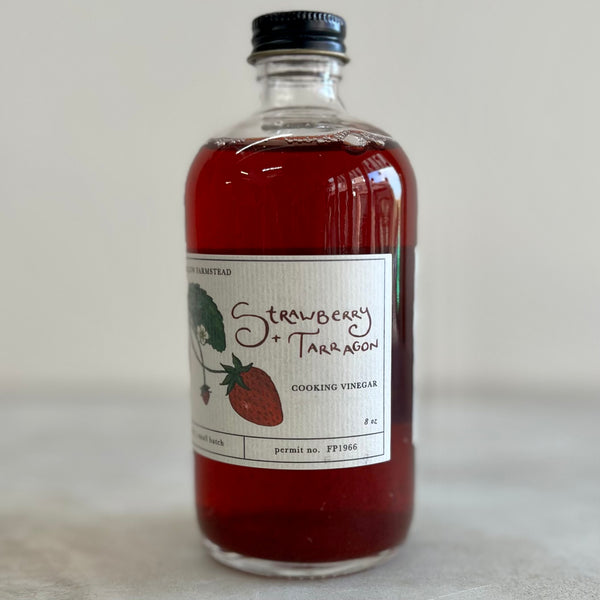 Infused Cooking Vinegar | Strawberry + Tarragon