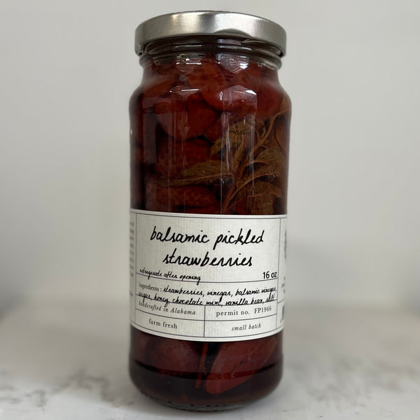 Balsamic Pickled Strawberries