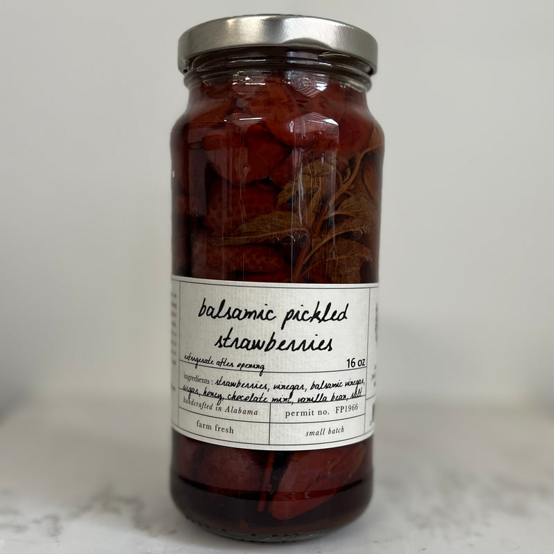 Balsamic Pickled Strawberries