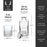 Crystal Decanter + Tumbler Set - Stone Hollow Farmstead