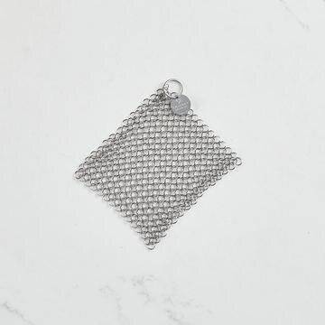 7X7 Inch Stainless Steel Chainmail Scrubber Cast Iron Cleaner Net - China  Cast Iron Cleaner Net, 7X7 Inch Stainless Steel Chainmail Scrubber