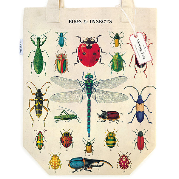 Vintage Tote | Bugs & Insects - Stone Hollow Farmstead